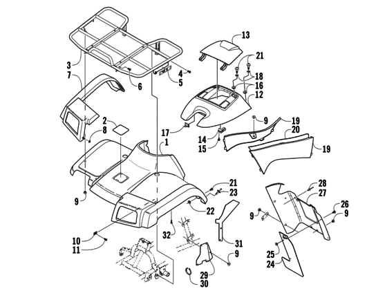 Front body panel assembly