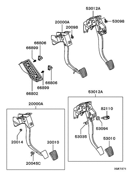 Brake & clutch pedal