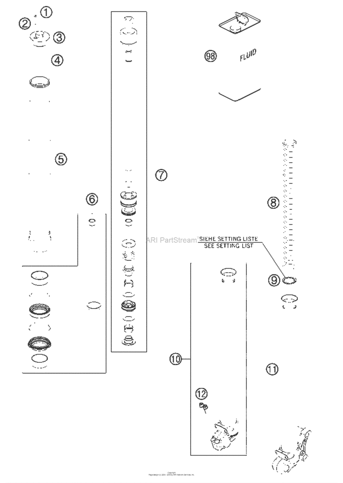 Front Fork Disassembled