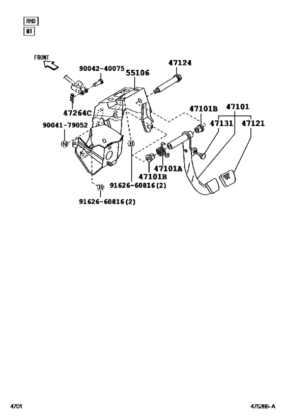 Brake Pedal & Bracket