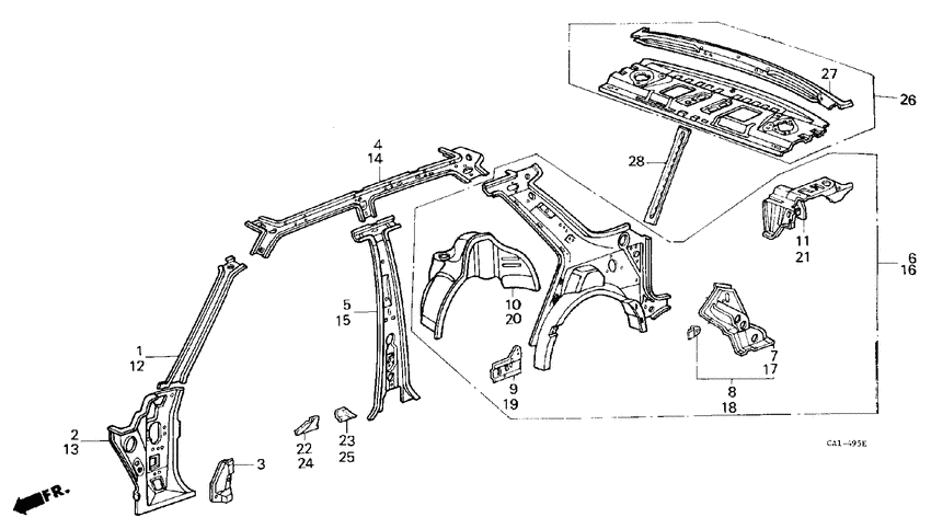 Body structure components