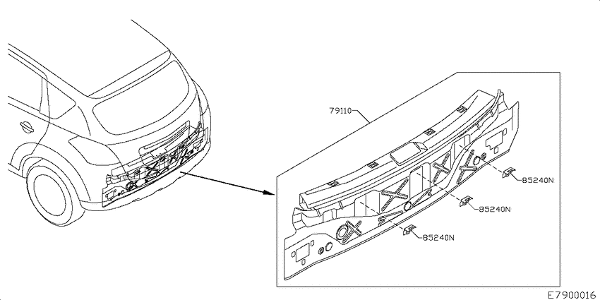 Rear panel & fitting