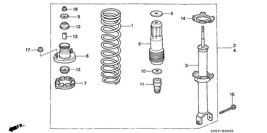 Rear shock absorber