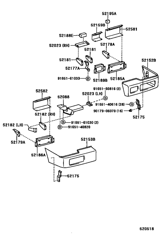 Rear Bumper & Bumper Stay