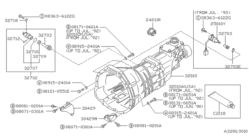 Manual transmission, transaxle & fitting