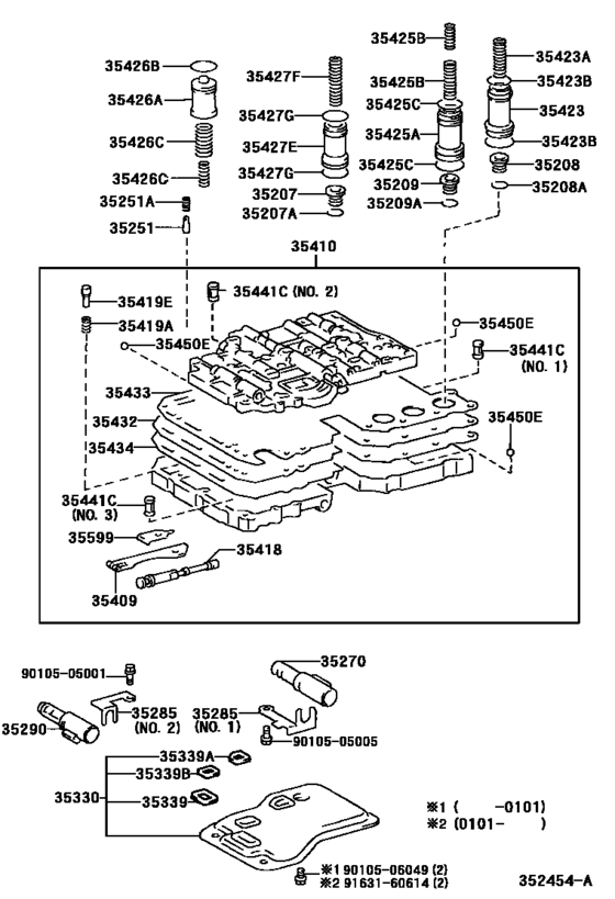 Valve Body & Oil Strainer (Atm)