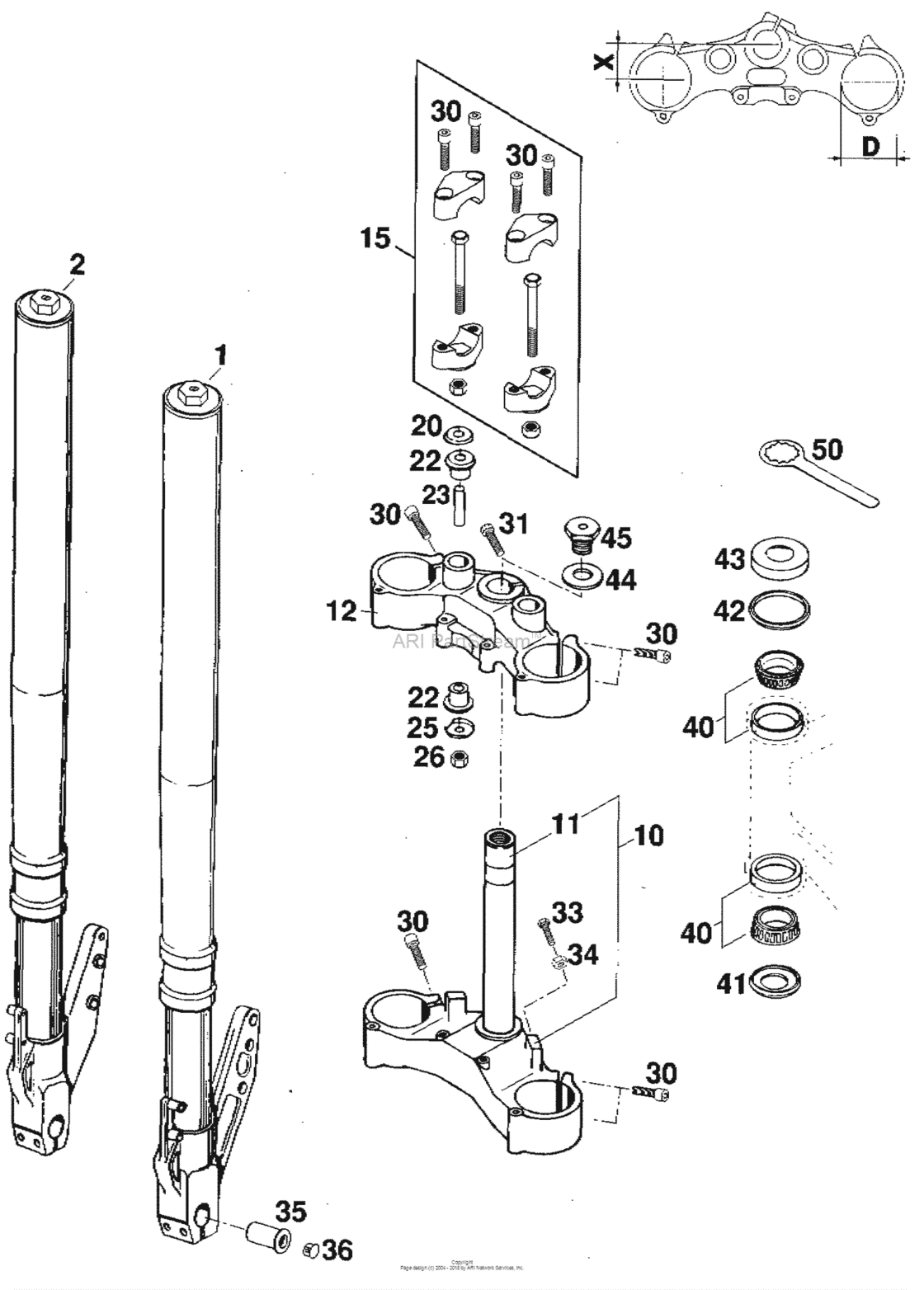 Front Fork White Power