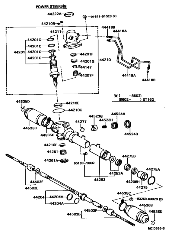 Front Steering Gear & Link
