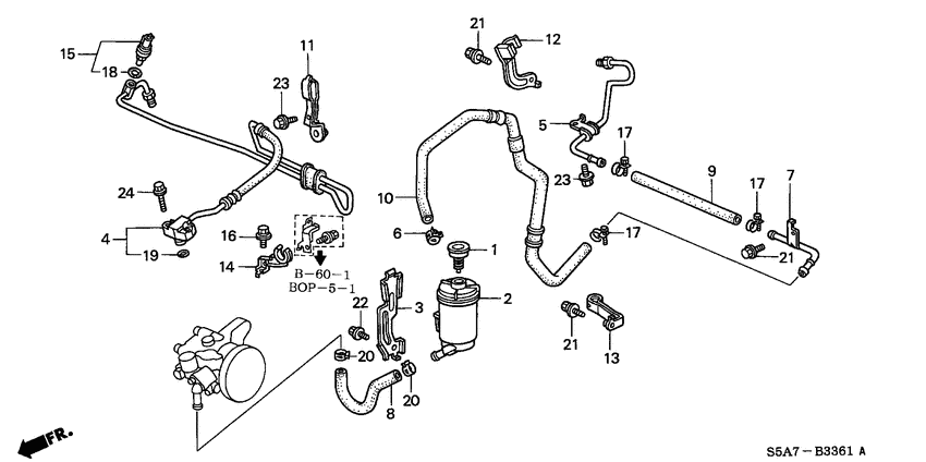 Power steering lines