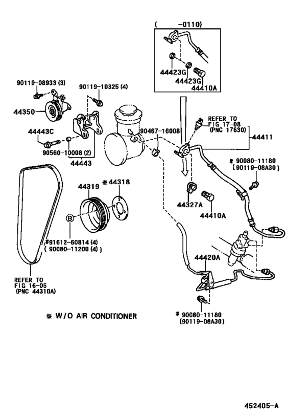 Toyota Tacoma Power Steering Lines