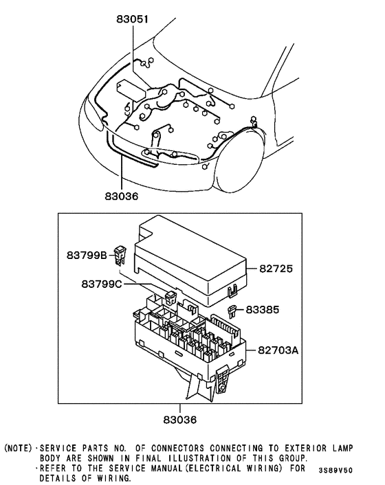 Wiring & attaching parts