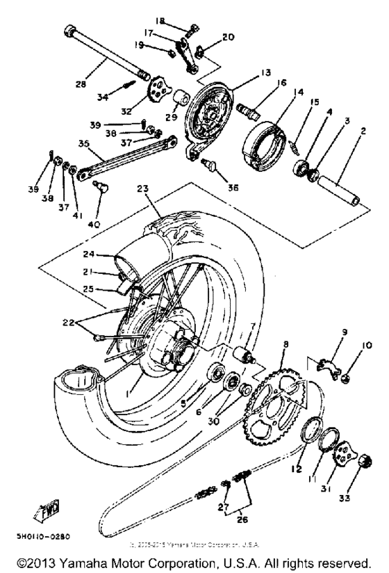 Rear wheel