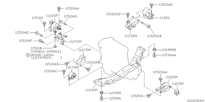 Engine & transmission   mounting