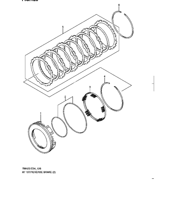 At 1st/reverse brake