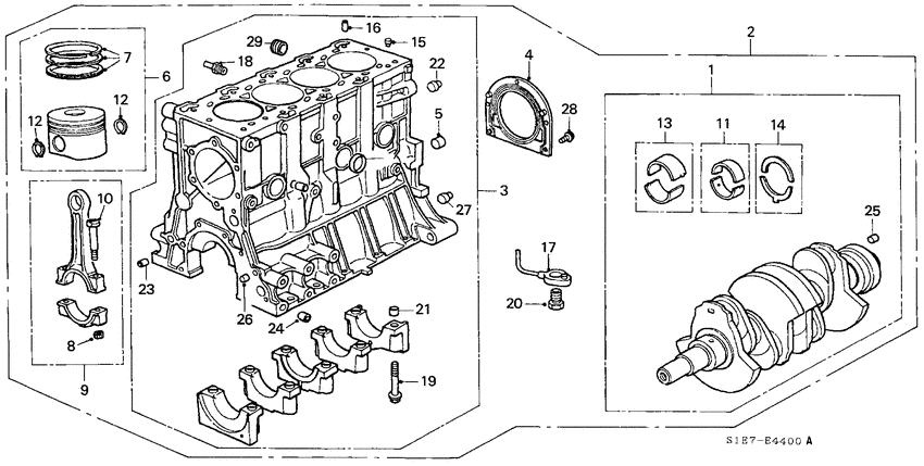 Cylinder block/piston