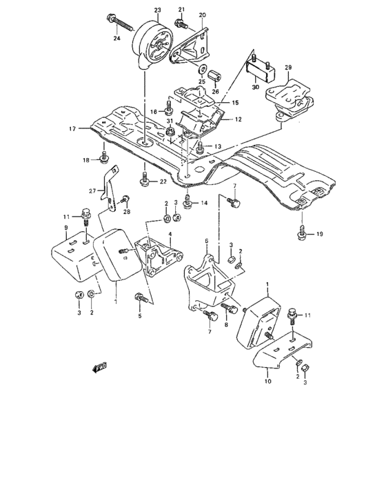 Engine mounting