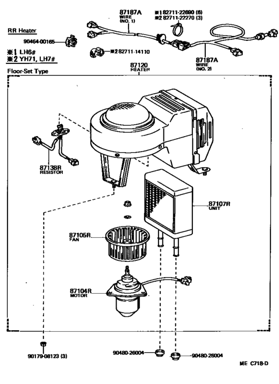 Heating & Air Conditioning - Heater Unit & Blower