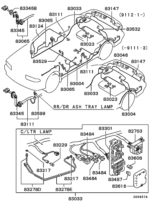 Wiring & attaching parts