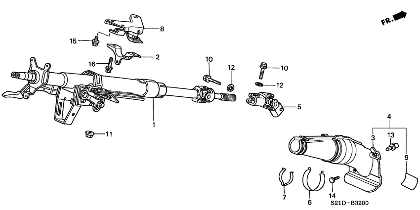 Steering column