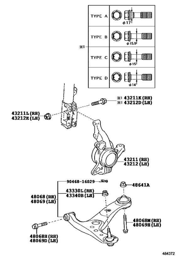 Front Axle Arm & Steering Knuckle