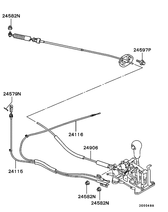 A/t floor shift linkage
