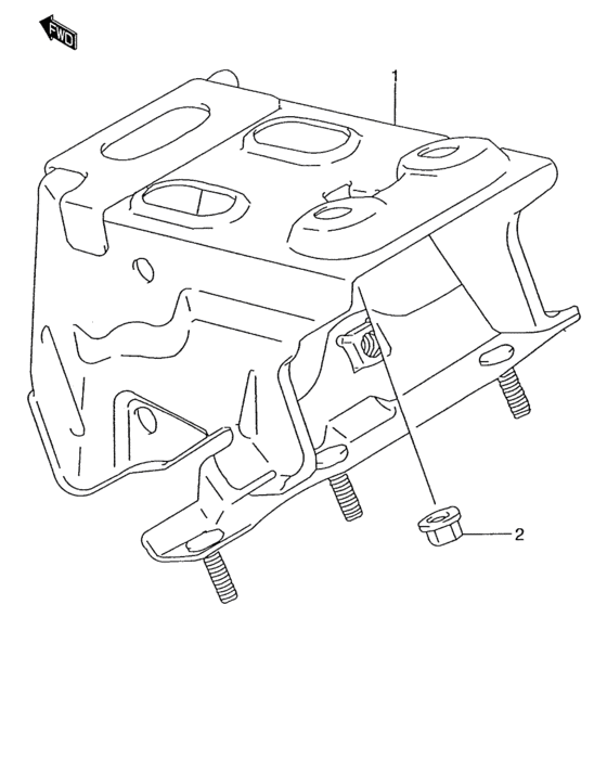 A pedal bracket