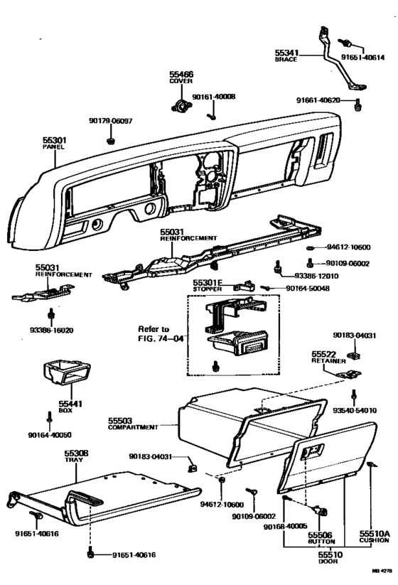 Instrument Panel & Glove Compartment