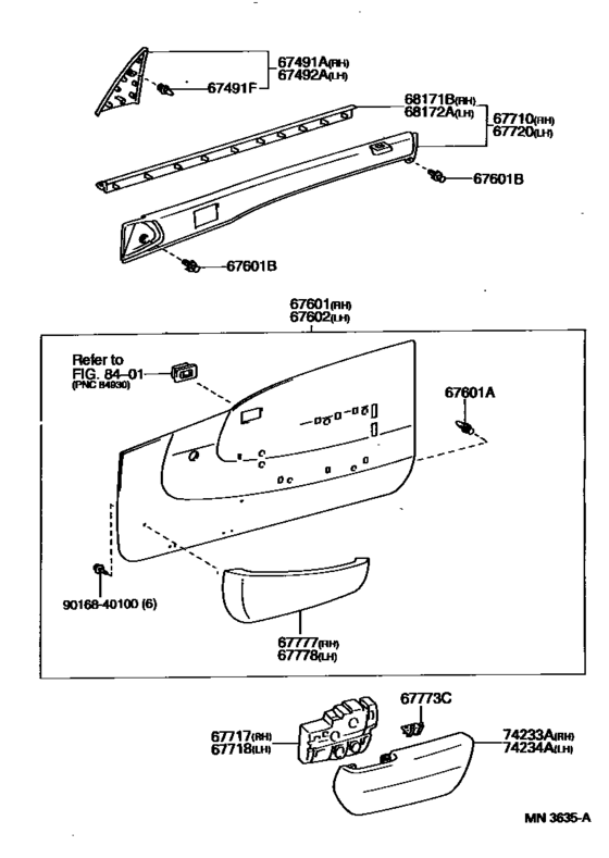 Front Door Panel & Glass