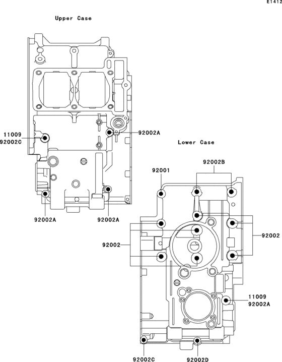 Crankcase bolt pattern