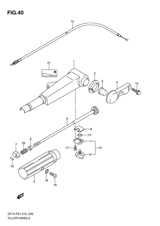 Tiller handle