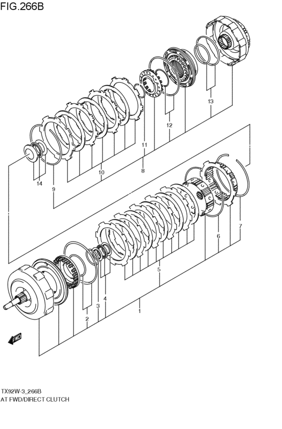 at - forward / direct clutch