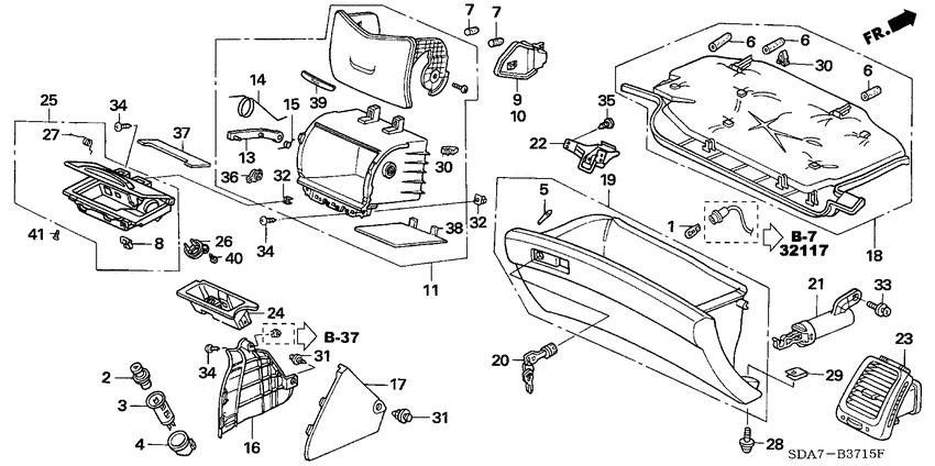 Instrument panel garnish