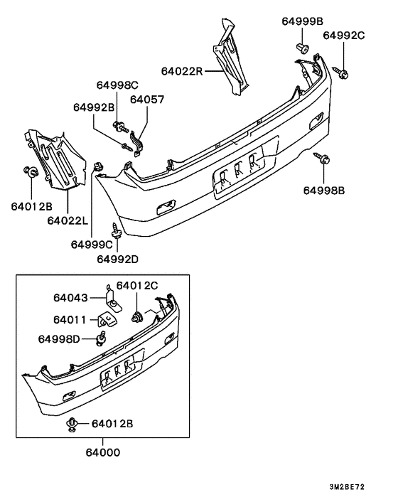 Rear bumper & support