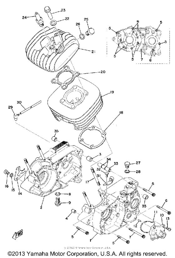 Crankcase & cylinder