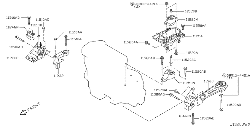 Engine & transmission   mounting