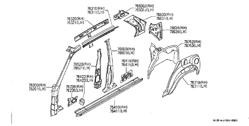 Body side panel