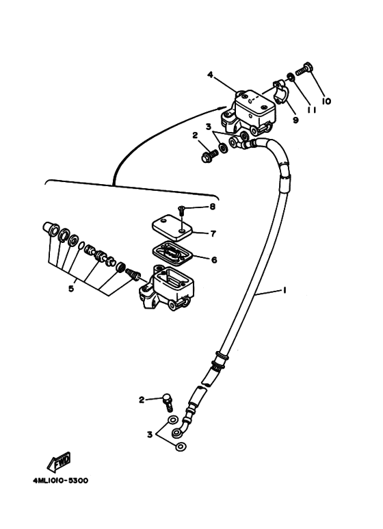 Front master cylinder