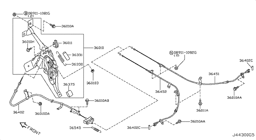 Parking brake control