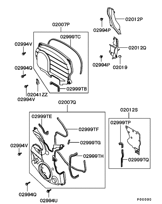 Cover,rear plate & oil pan