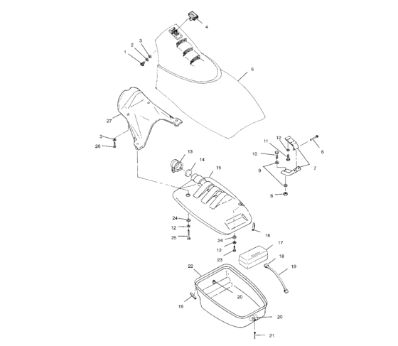 Front storage compartment