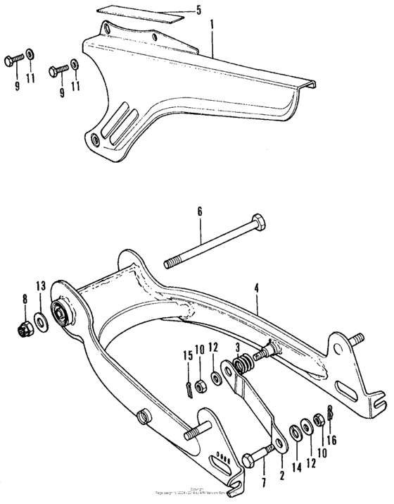 Swingarm + chain case
