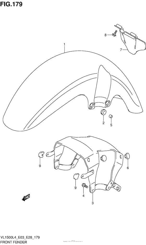 Front Fender (Vl1500L4 E03)