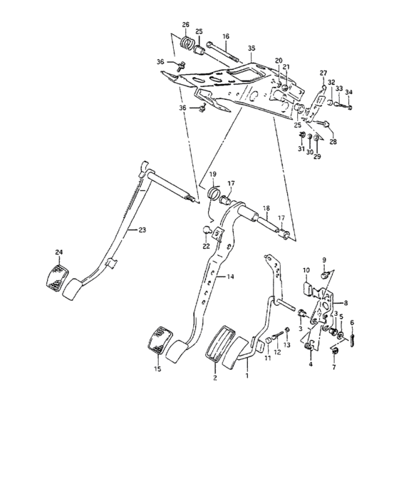 Pedal and pedal bracket