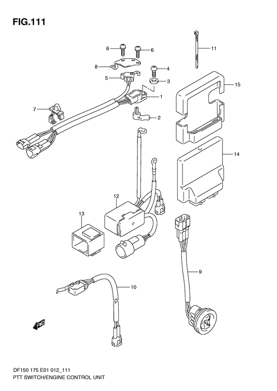 Ptt switch / engine control unit