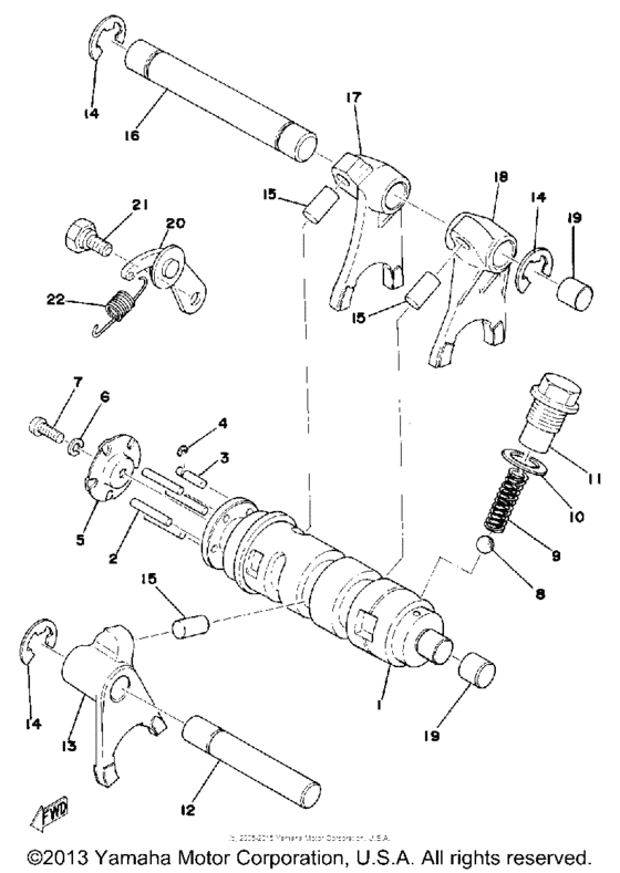 Shift shaft