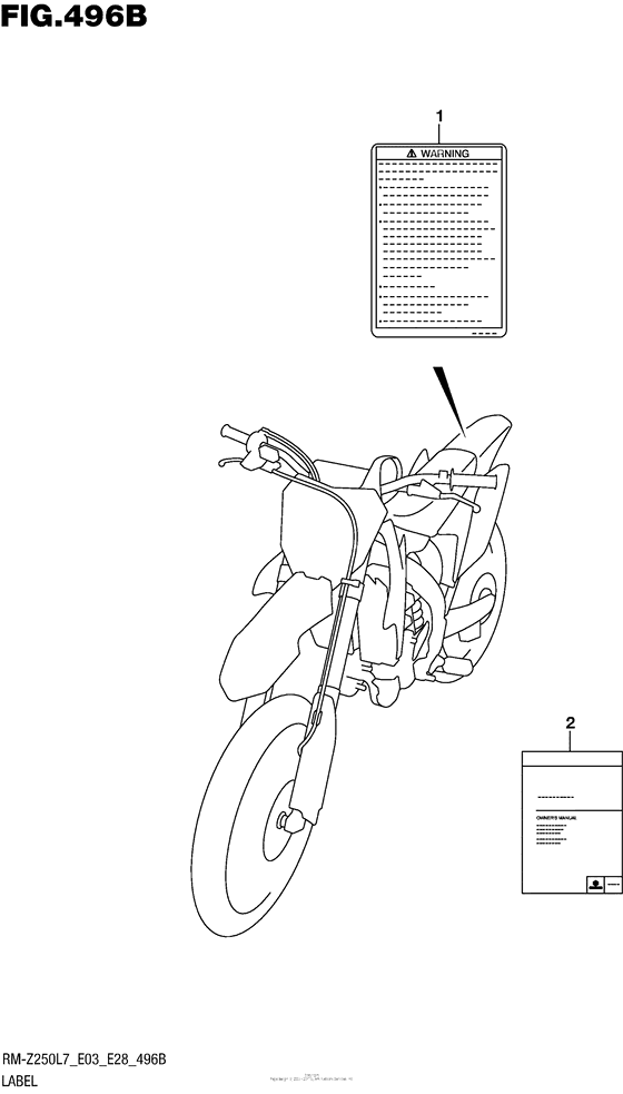 Label (Rm-Z250L7 E28)