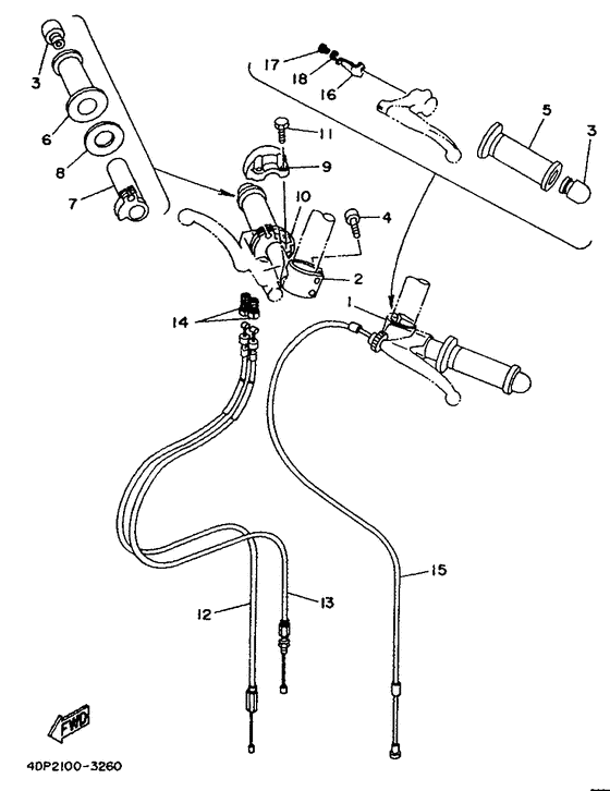 Steering handle & cable
