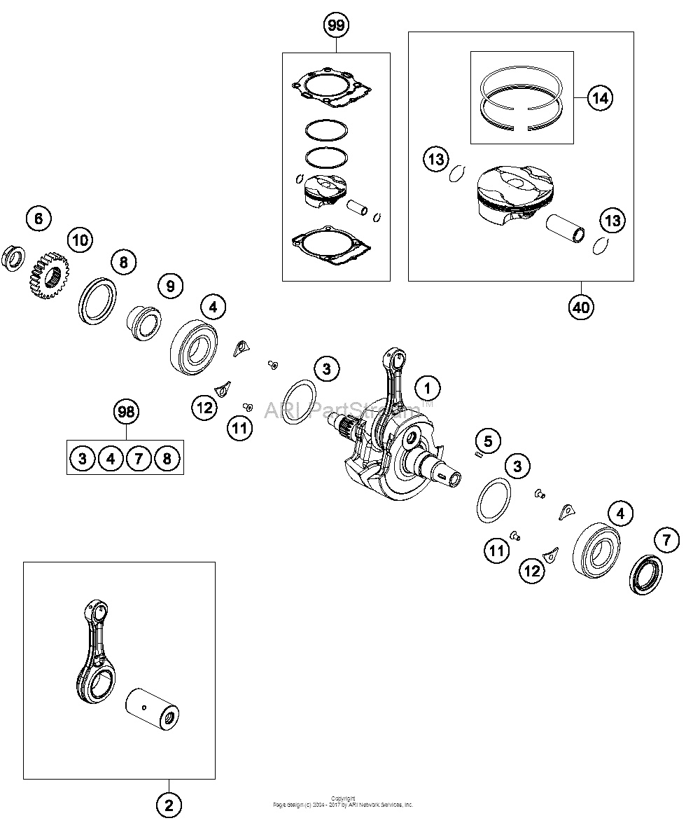 Crankshaft, Piston