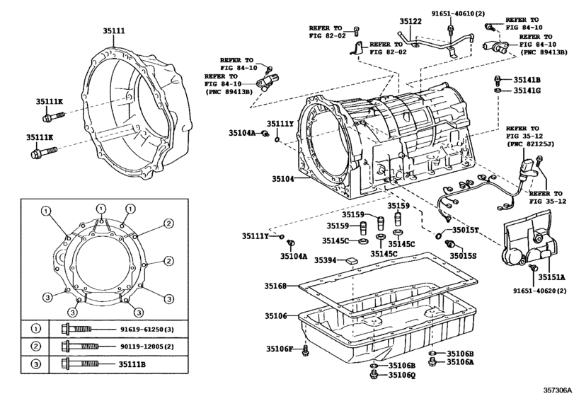 Transmission Case & Oil Pan (Atm)