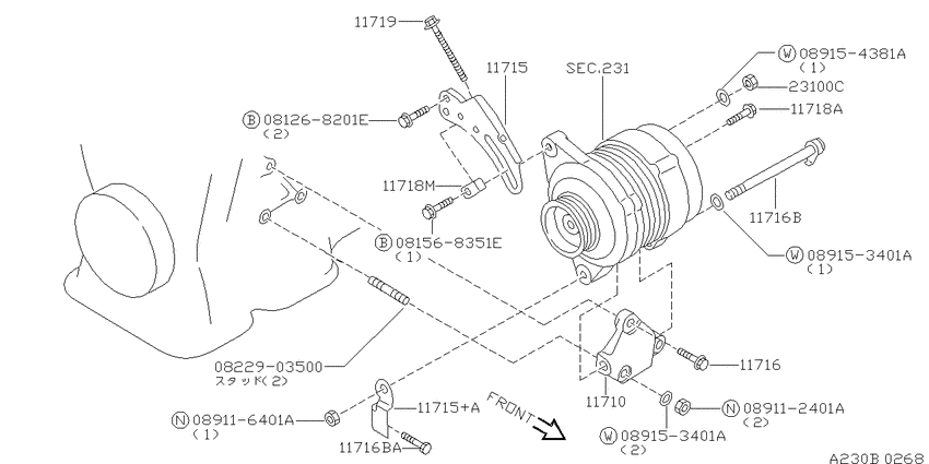 Alternator fitting